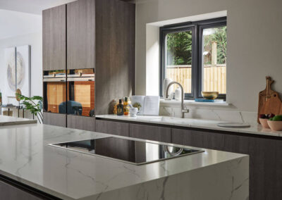 Professionally staged home by Beau Property Home Staging. Show home kitchen