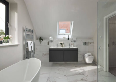 Professionally staged home by Beau Property Home Staging. Show home bathroom
