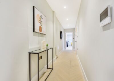 Professionally staged home by Beau Property Home Staging. Show home hallway