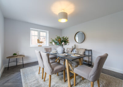 Professionally staged home by Beau Property Home Staging. Show home dining room