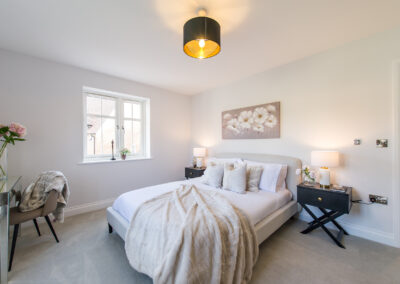 Professionally staged home by Beau Property Home Staging. Show home bedroom